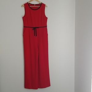 Tommy Hilfiger red and black jumpsuit size 12